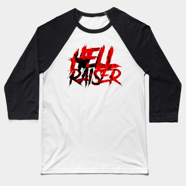 105 Hell font Baseball T-Shirt by Yexart